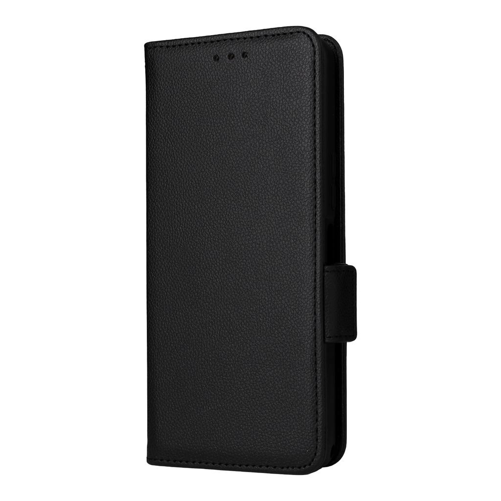 Чехол для Ulefone Note 21 с ремешком на запястье, текстура личи, кошелек из ПУ кожи, чехол для телефона