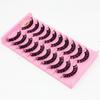 10 Pairs Eye Lashes Natural Long Wispy Volume DD Curl False Eyelashes Russia Volume Faux Mink