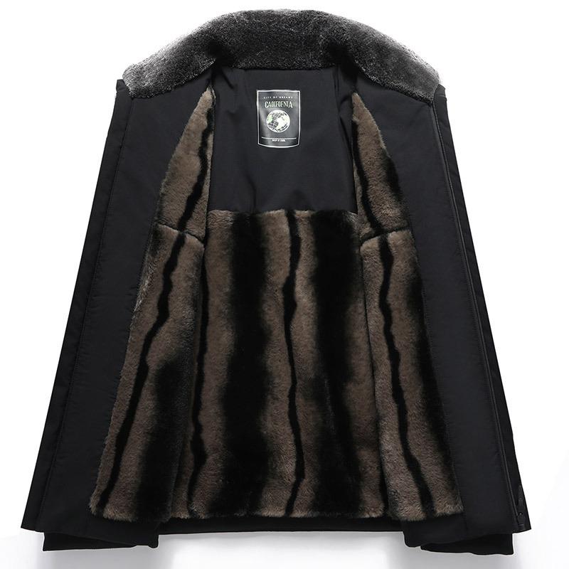 Зимнее пальто для нового папы, утолщенная куртка на хлопковой подкладке, зимняя куртка на хлопковой подкладке для пожилых мужчин зимой