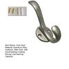 Coat Hook Corrosion-Resistant Wall Hooks Space Saving Upper And Lower Hooks for Bathroom Kitchen