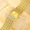 Yalalusi Square-Dial Women's Watch Luxury Diamond-Set Bracelet Quartz Wristwatch Versatile Women's Watch Stylish Gift for Women
