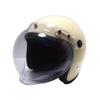 Motorcycle Jet Helmet with Bubble SG Mark One Size Fits B&B Shield, Certified, Ivory, All, BB-004