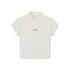 WORDMARK TOP Regular Sleeve T Shirt Women's Ecru 10026577-A02