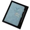 Factory Custom Logo Business Creative Leather Hardcover Notebook 100 Sheets ,A5u Buckle Gift Box Set