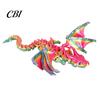 Dragon Sculpture 3D Printed Articulated Figurine with Adjustable Wings and Unique Eyes, Movable Joints for Home Decor Fantasy Gift Lovers Wing Toy