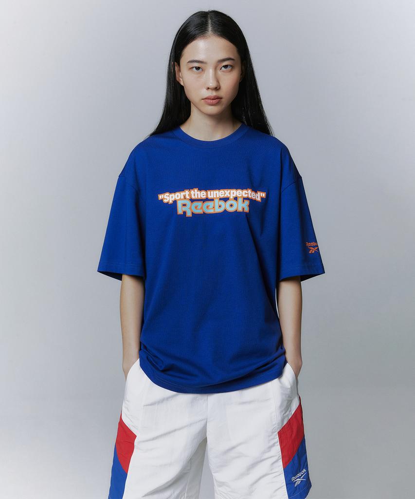 Reebok Графическая футболка для командных видов спорта - Синяя