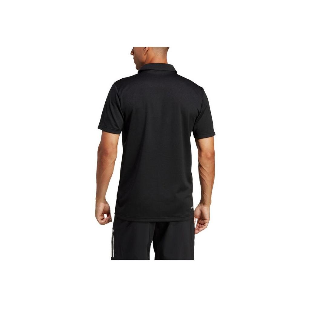 Adidas Мужская теннисная рубашка-поло Pure Logo, черная HR8730