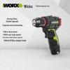 WORX 12В Бесщеточная Аккумуляторная Дрель/Шуруповерт WU130X CN вилка (адаптер в комплекте)