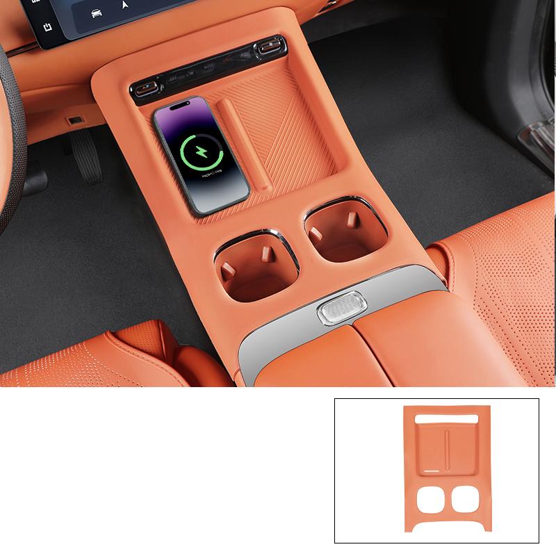 Для Trumpchi GAC S7 2025 2026 Стайлинг автомобиля Центральная консоль Беспроводная зарядка Силиконовая накладка Панель Защитная крышка Автоаксессуары