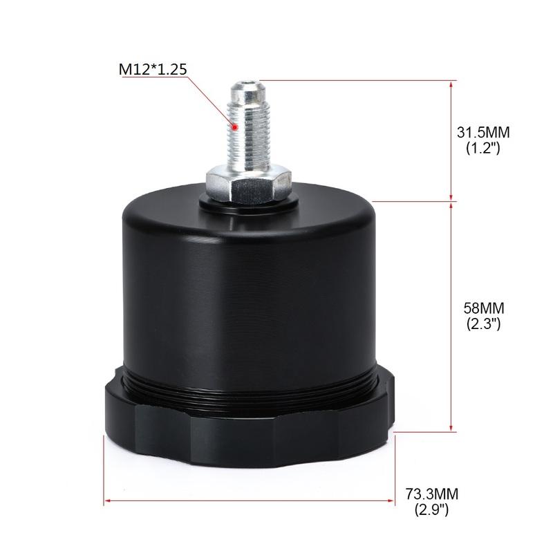WLR - Aluminum Car Hydraulic Drift Rally M12*1.25 Handbrake Oil Tank For Fluid Reservoir E-brake WLR4611