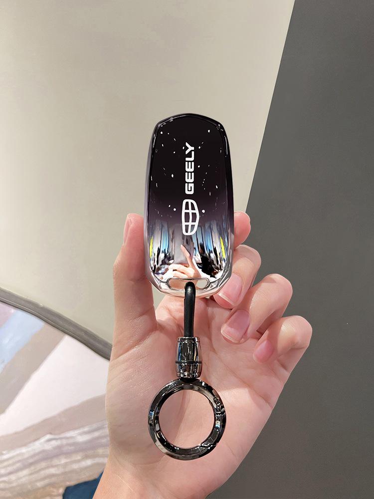 Крышка для ключа и чехол для пряжки ремня безопасности Geely Boyue, Xingyue, Emgrand GS, Borui X6, Vision, Xingrui, Panda Mini