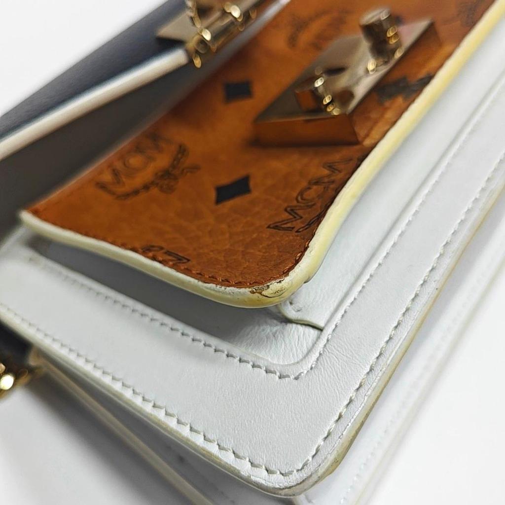 [Pre-Owned] Patricia Mini Multicolor Leather Monogram Crossbody Bag - Very Good #122083X