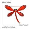 Versatile Alloy Glass Dragonfly Brooch Exquisite Versatile Ladies Suit Coat Corsage Ornament Pin