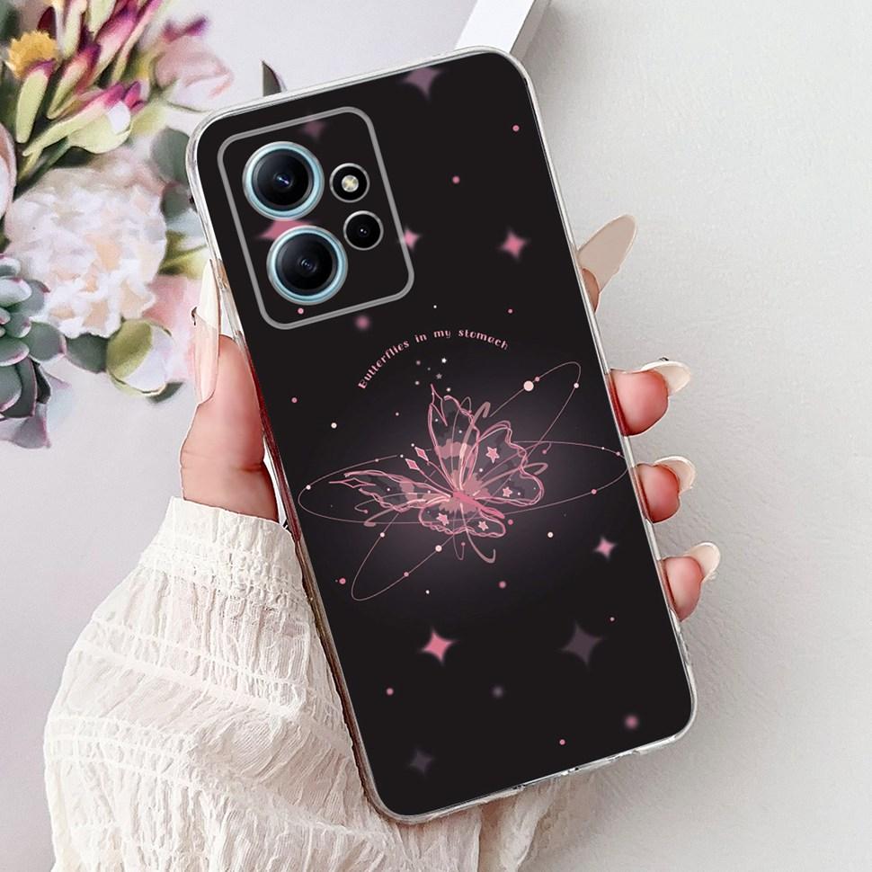 For Xiaomi Redmi Note 12 4G Case Cute Cartoon Girls Cover Soft TPU Phone Case For Redmi Note 12 Note12 4G 5G Fundas Bumper