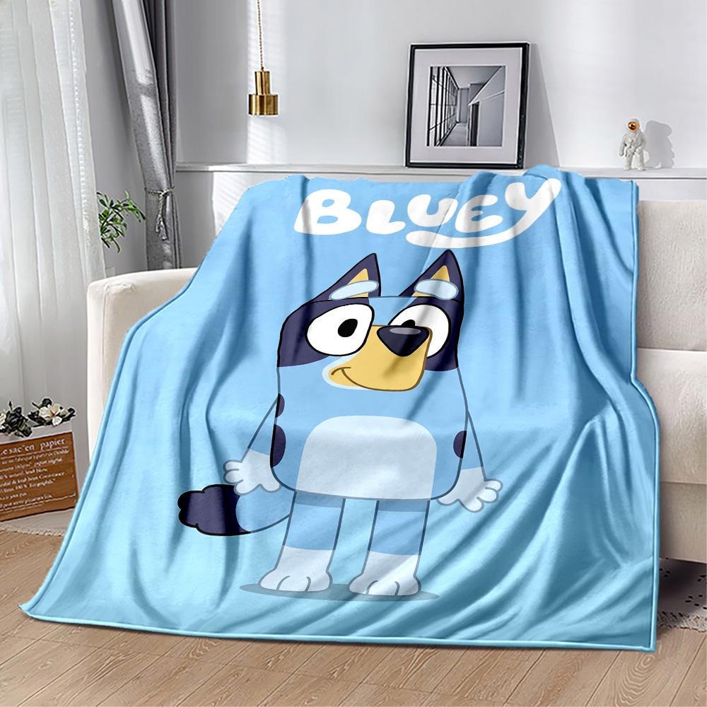 Bluey's Adventure Blanket Ultra-Soft Perfect for Sofa Bed Seaside All-Season Use Digital Print Unique Gift for Family and Friends Camping