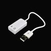 Портативный 3D-виртуальный сетевой аудиоадаптер звуковой карты USB-канал с кабелем