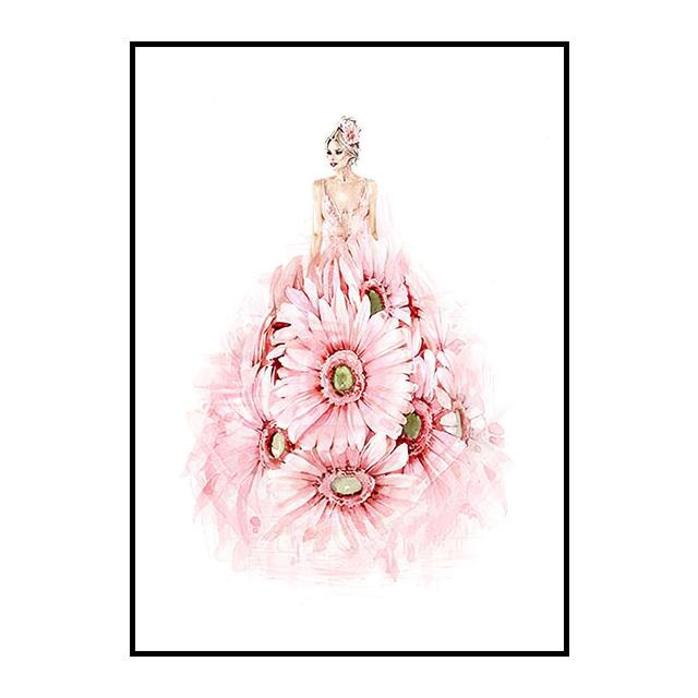 Nordic Fashion Beauty Высокие каблуки Флакон духов Цветок Плакат Картина на холсте Украшение Фреска Главная Гостиная Настенный декор Без рамки