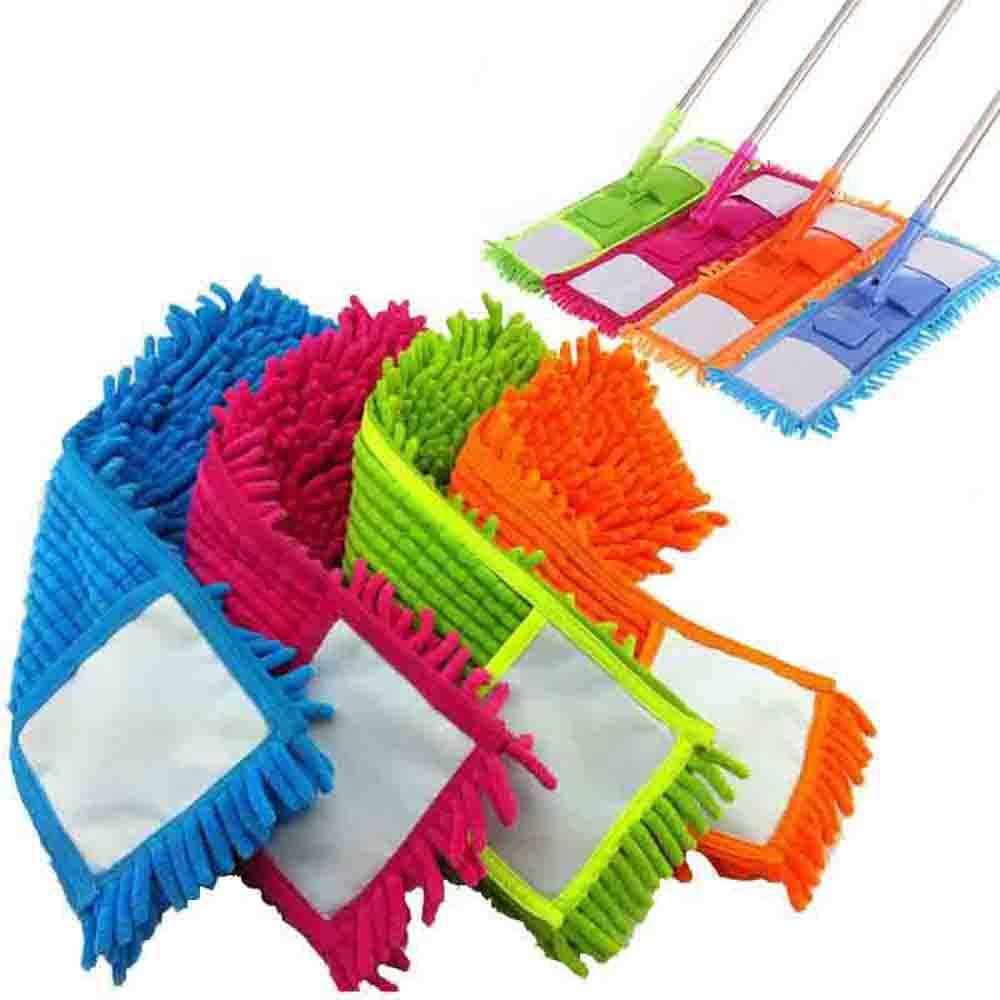 Coral Household Flat Mop для мытья полов, насадка для швабры, микрофибра, накладка для уборки пыли