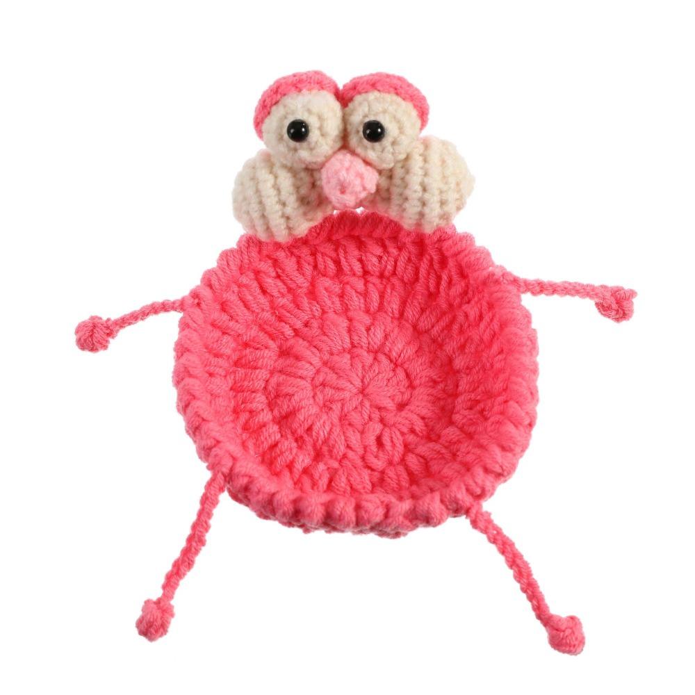 Finished Crochet Animal Coaster Heat Resistant Water Cup Mat Handwoven Coaster  Table Decor