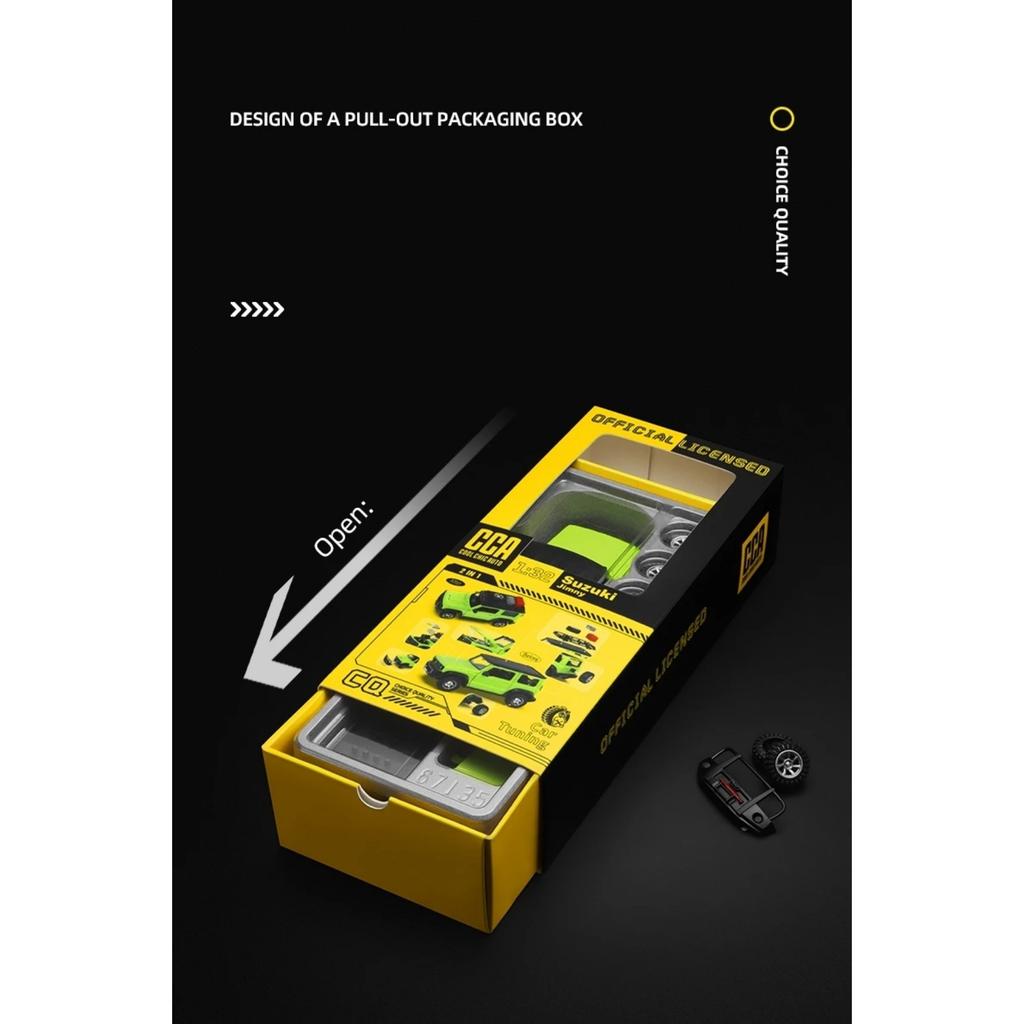 Масштаб 1/32 Внедорожник Suzuki Jimny Собранная Модифицированная Модель Игрушечной Машинки Литой Сплав Миниатюра Свободные Колеса Коллекция Подарок для Мальчиков Детей