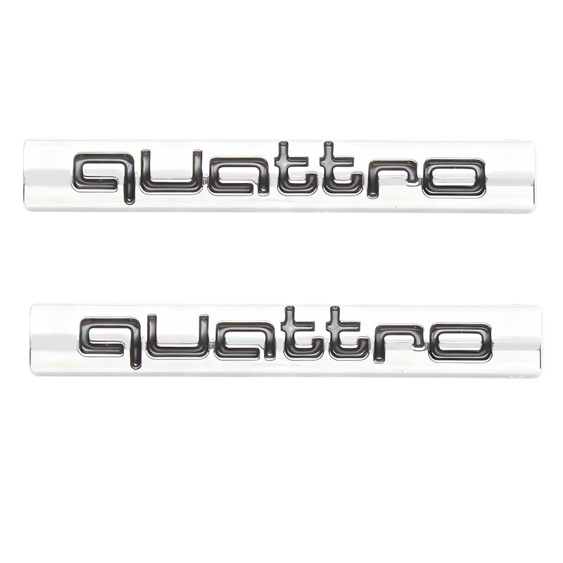 Авто Стайлинг 3D Металлический Логотип Quattro Накладка на Решетку Радиатора Значок Эмблема Наклейки Для Audi A3 A4 A5 A6 A7 A8 S3 S4 S5 S6 Q3 Q5 Q7 Аксессуары