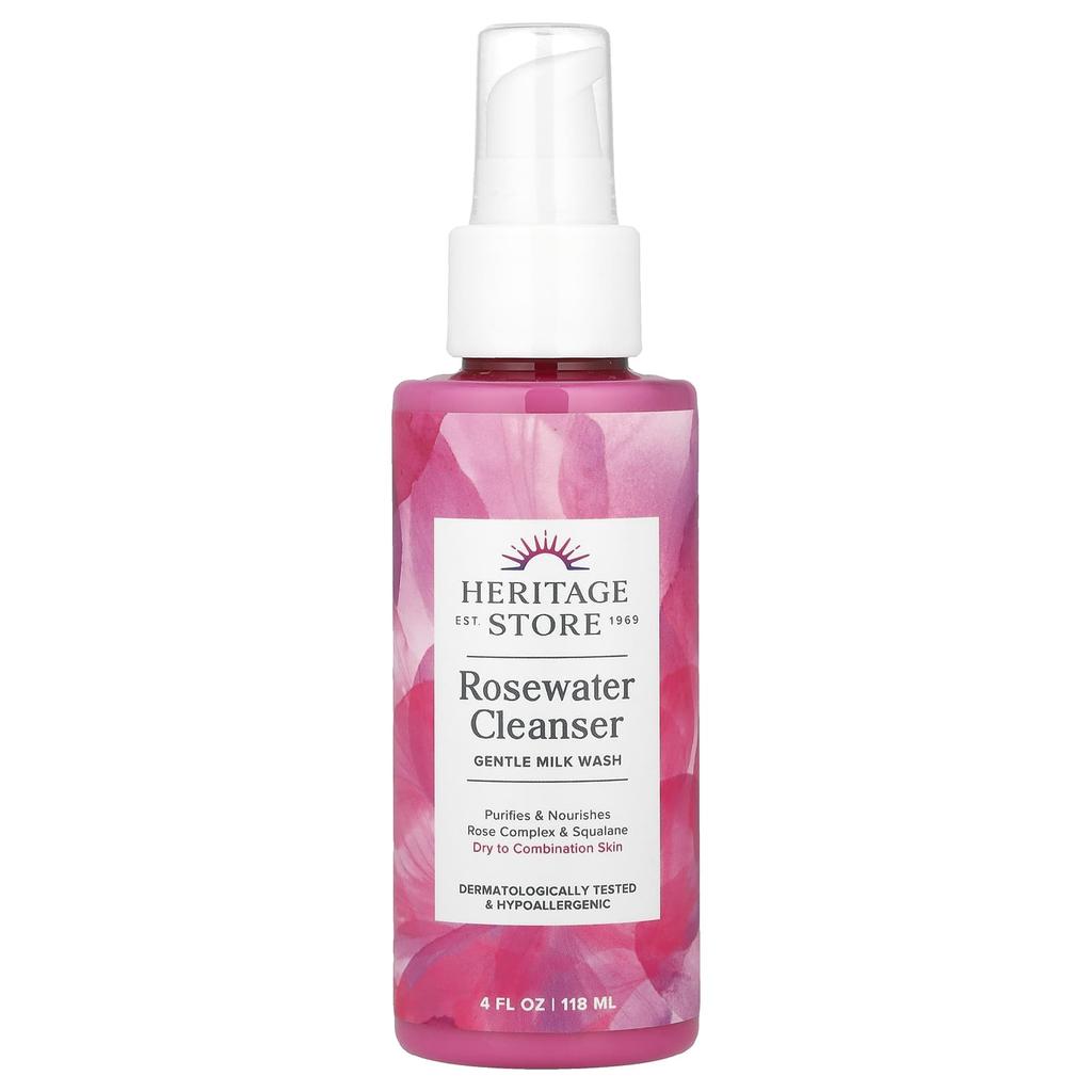 Rosewater Cleanser, Dry & Combination Skin, 118Ml(4Fl Oz)
