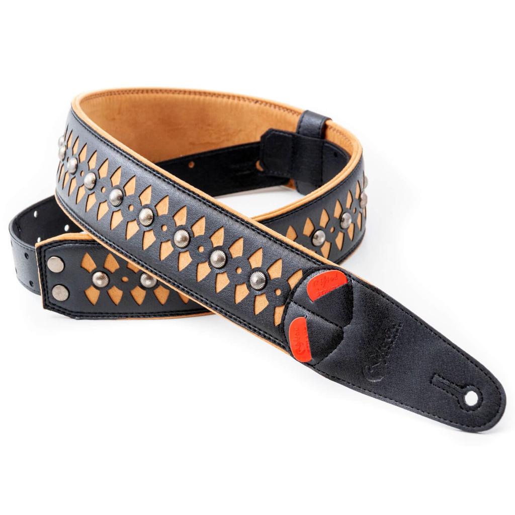 Straps 6cm Armour Beige RightOn! Guitar/Bass Strap, Wide, 100-150cm,