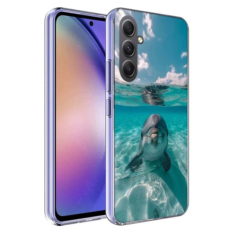 Почему дельфины выпрыгивают Чехол для телефона для Samsung A17 A37 A57 A07 A16 A26 A36 A56 A06 A02S A12 A22 A32 A52S A04S A14 A24 A34 A54 A03