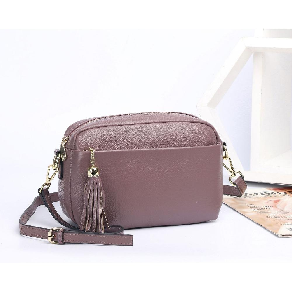 Niche Design Women's Bag Cowhide New Shoulder Crossbody Leather Women's Square Bag Handbag Soft Leather 100 Simple