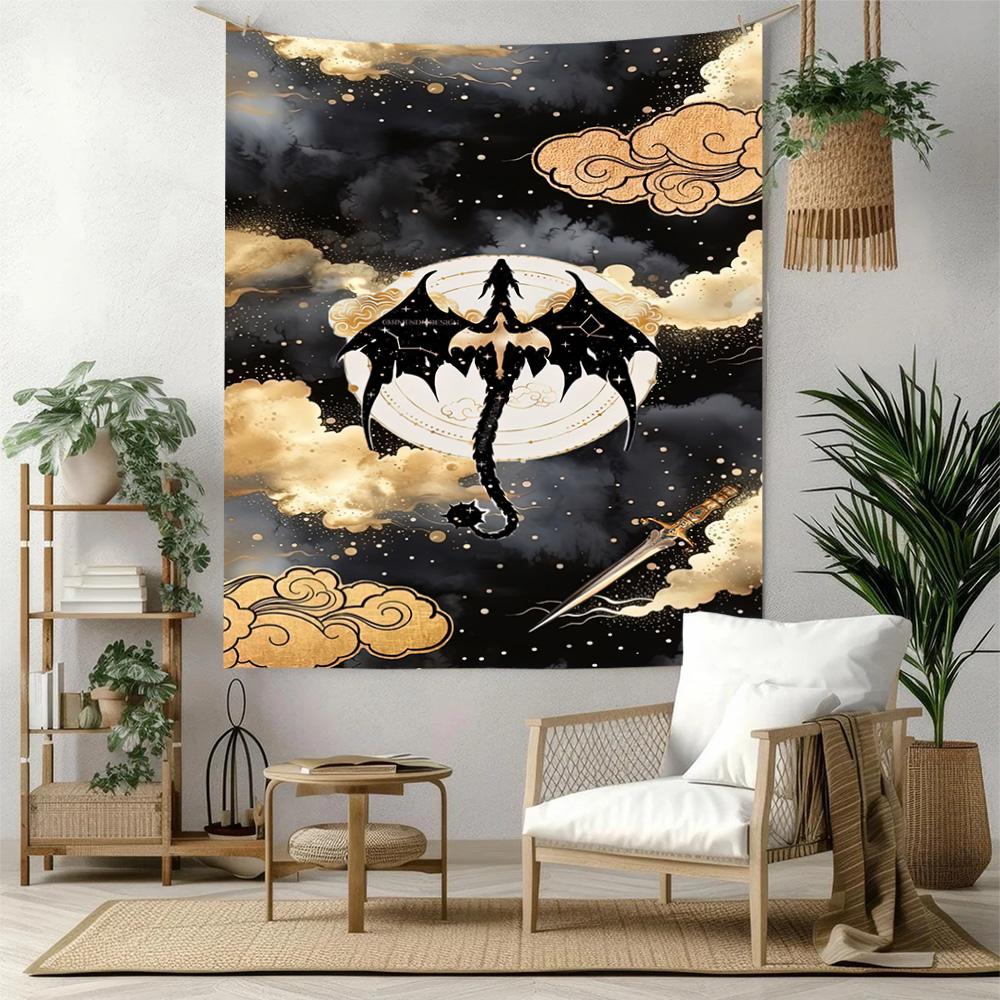 Gothic Style Wall Decor Tapestry Art For Pet Memorial Birthdaywedding Party Backdrop Family Gift