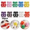 Multi-colors 4mm Bean Toggle Clip Apparel Shoelace Buckle Stopper Cord Lock Sportswear Accessories