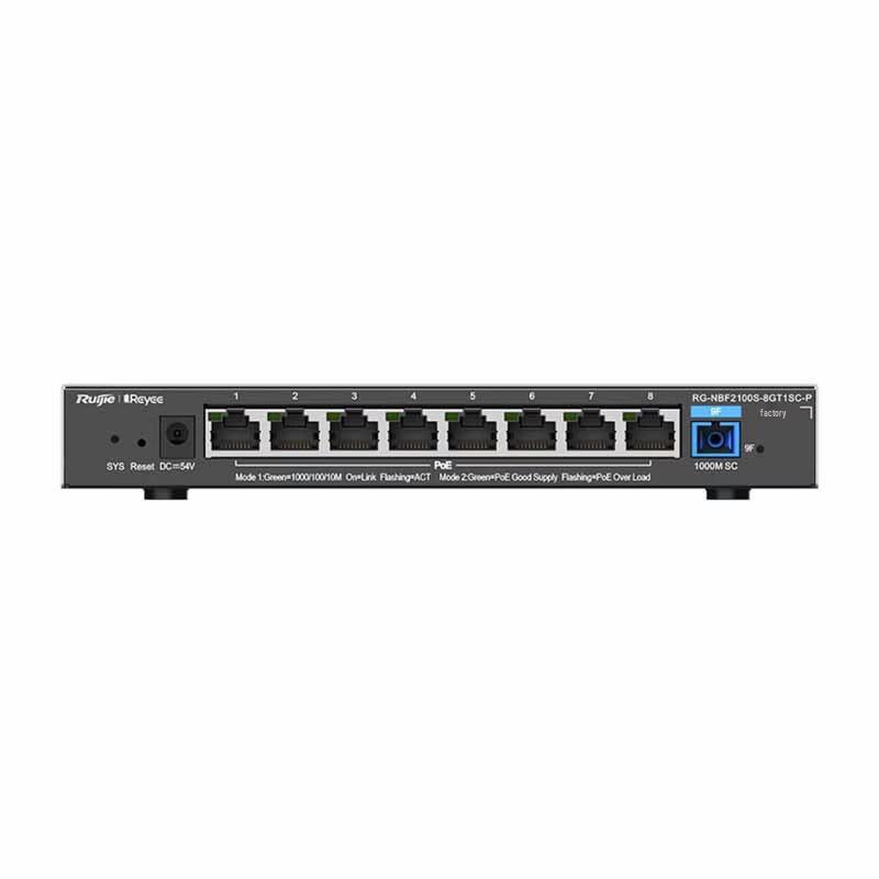 Ruijie RG-NBF2100S-8GT1SC-P 8-Port Gigabit Layer 2 Managed POE Switch