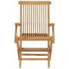 Garden Chairs with Taupe Cushions 8 pcs Solid Teak Wood