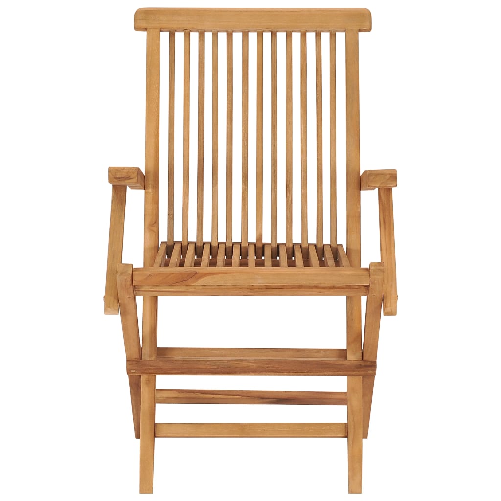 Garden Chairs with Taupe Cushions 8 pcs Solid Teak Wood