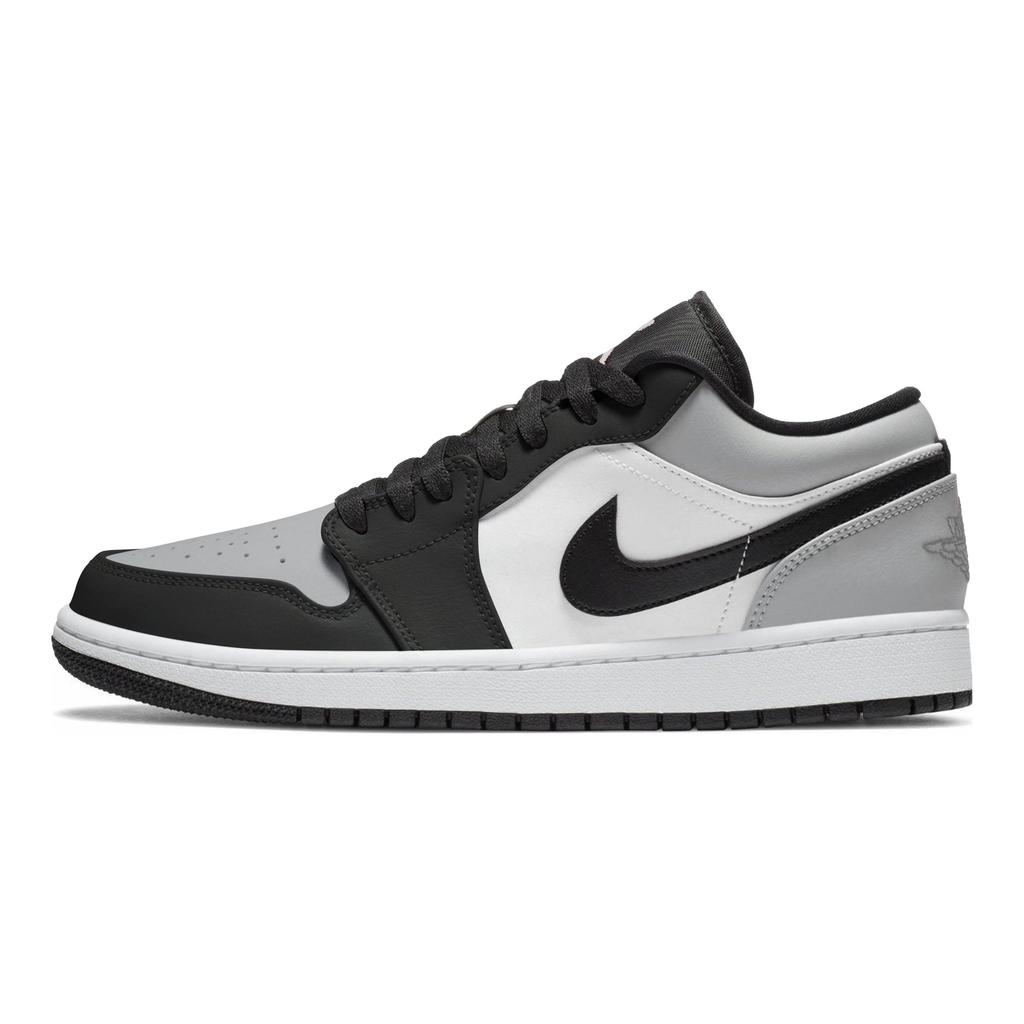 Jordan Air Jordan 1 Устойчивые к истиранию Устойчивые к истиранию Низкие Скейтбордические кроссовки Унисекс Черный Белый Серый 553558-132(Team162-SBOX)