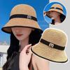 Elegant Bow Fisherman Hat UV Protection Sunscreen Bucket Cap Lightweight Woman Sun Hat  Camping