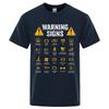 Driving Warning Signs 101 Auto Mechanic Gift Driver Funny Print T-Shirt Fashion Casual Big Size T Shirt Cotton Mens Tops Tees
