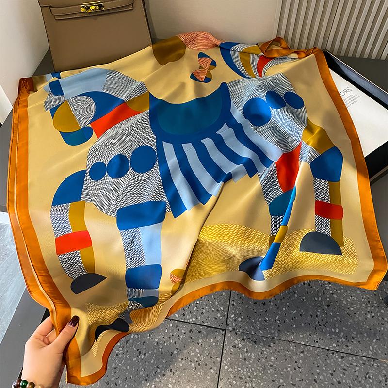 RUNMEIFA Роскошный брендовый новый летний женский шелковый шарф пляжный хиджаб шали и накидки женский платок Бесплатная доставка