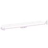 Wall Shelves 4 pcs White and Sonoma Oak 115 x 9 x 3 cm