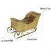 Sleigh Storage Ornament Home Accent Xmas Centerpiece Model Sled Sculpture Mini