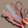 4pcs Hair Styling Set French Braid Loop Pin Rat Tail Comb Braiding Pulling Kit Double Hook Styling Accessories Beauty Tools