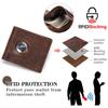 Модный мужской кошелек из натуральной кожи RFID с защитой от кражи, изысканный Airtag, зажимы для денег, интеллектуальный трекер с защитой от потерь, мужской кошелек для монет, подарки на день отца