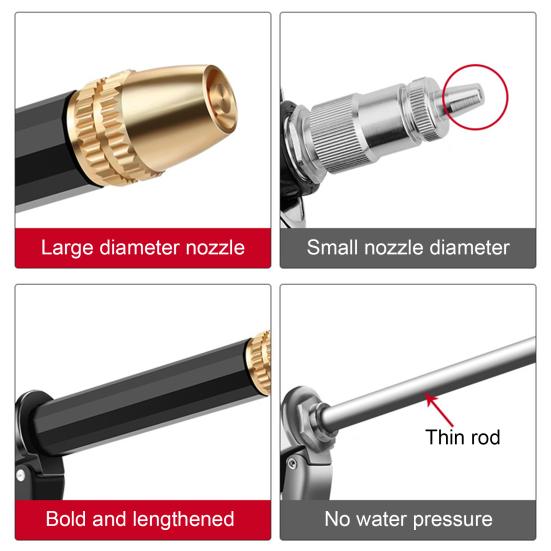 Автомобильные аксессуары, 1 комплект, насадка для мойки высокого давления, эффективная, прочная, не выцветающая, многофункциональная головка для мойки автомобилей для двора