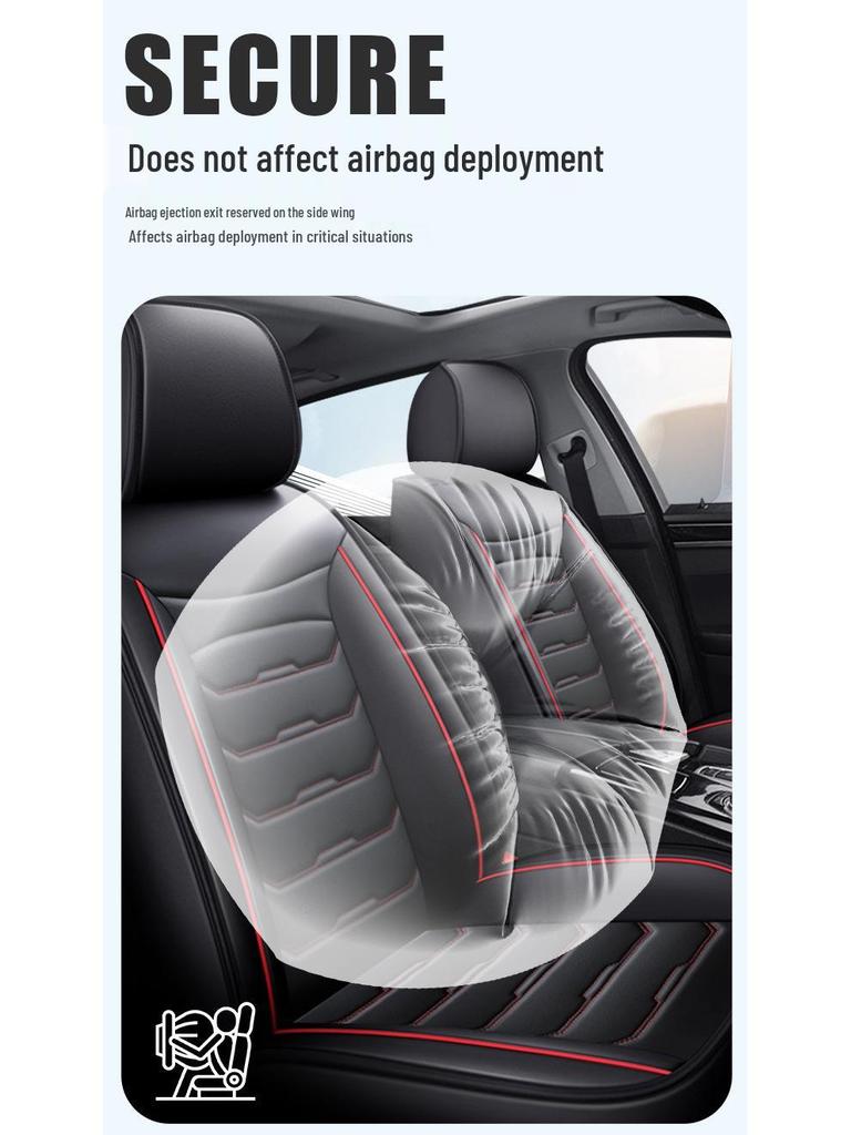 Universal Full Coverage Car Seat Cushion for Skoda Kodiaq, Octavia, Superb, Haorui - Four Seasons, Five-Seat