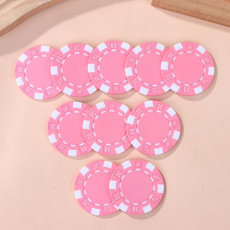 10 шт. Пластиковые фишки для покера из АБС-пластика, Казино Техасский Холдем Покер, Металлические монеты, 11,5 г, Фишки, Набор фишек для покерной игры, Аксессуары