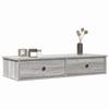 VidaXL Wall Shelf with Drawers Sonoma Grey Engineered Wood 859964