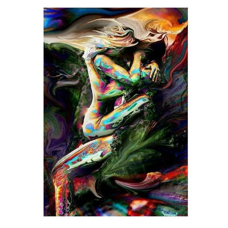 Abstract Nude Lover Sex Poster Women Man Sexy Body Diamond Painting Modern Aldult Wall Art Room Home Decor
