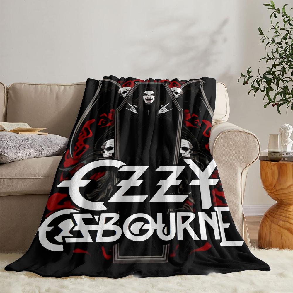 O-ozzy RIP Оззи Осборн Мягкий флисовый плед Летнее одеяло Легкое уютное одеяло для сна на диване, кровати, в путешествии