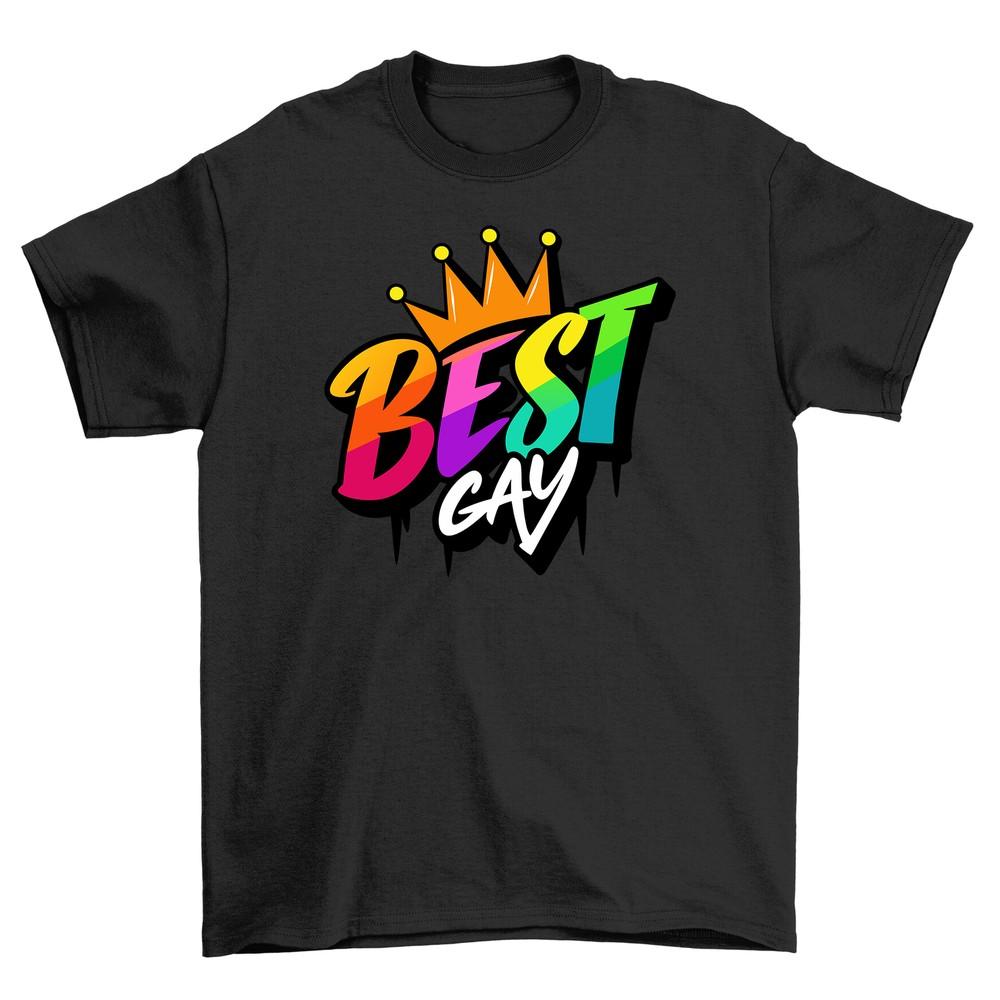 'Pride_62 Best Gay'' Funny T-shirt - Express Your Pride in Style! Unisex Printed