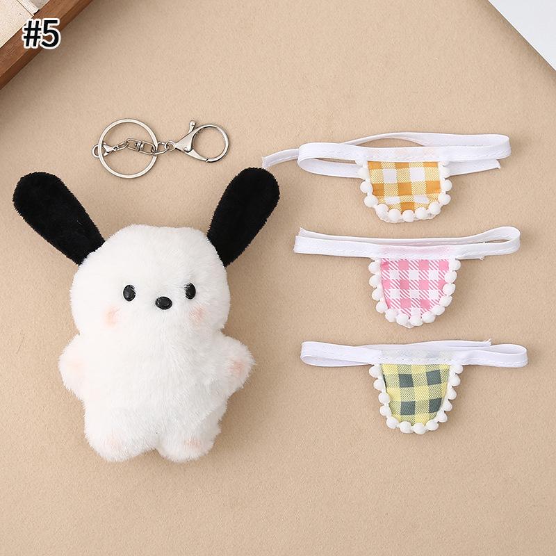 Kawaii Plush Dog Keychain Cartoon Puppy Stuffed Keyring Bag Pendant Couple Keychains Birthday Christmas Gift Bags Fillers